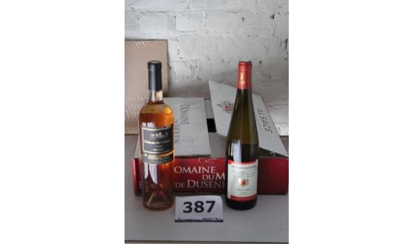 6 flessen à 75cl rose wijn Chateau du Galoupet Côtes de Provence 2018 plus 6 flessen à 75cl witte wijn Domaine du Moulin de Dusenbach, Pinot Gris, 2018
